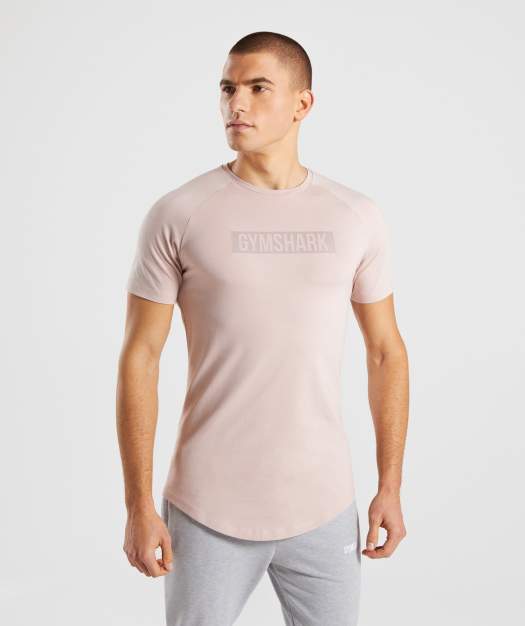 Gymshark Block T-Shirt - Chalk Nude