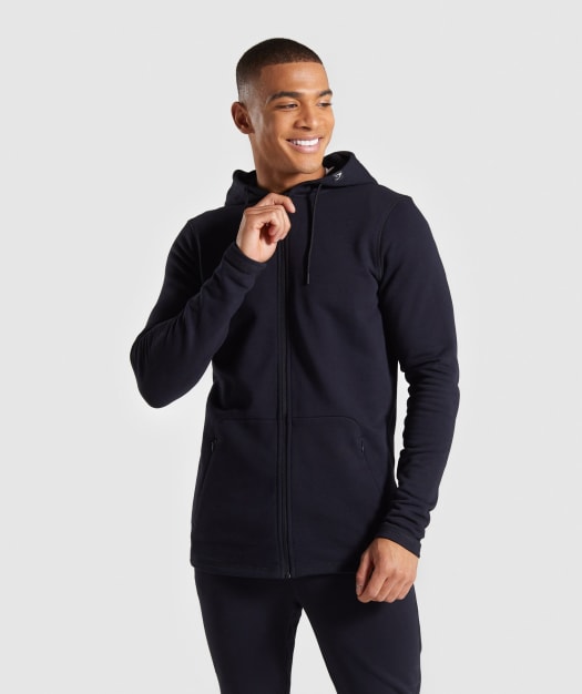 Gymshark Carbon Zip Hoodie - Black