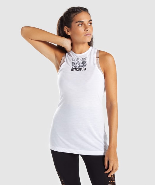 Gymshark Colour Fade Vest - White