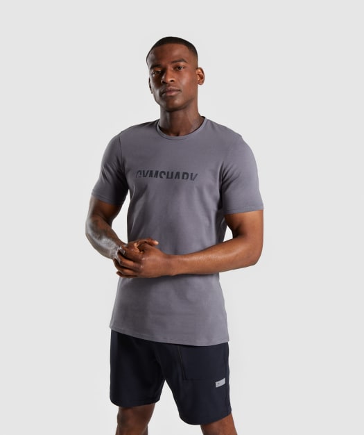 Gymshark Divide T-Shirt - Smokey Grey