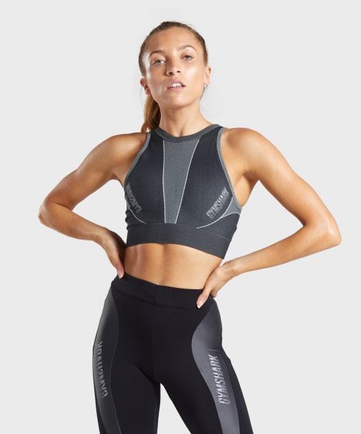 Gymshark Turbo Seamless Sports Bra - Black