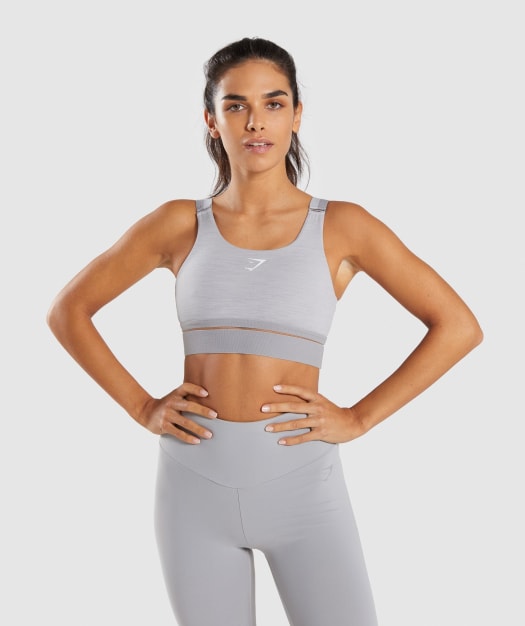 Gymshark Embody Sports Bra - Light Grey Marl