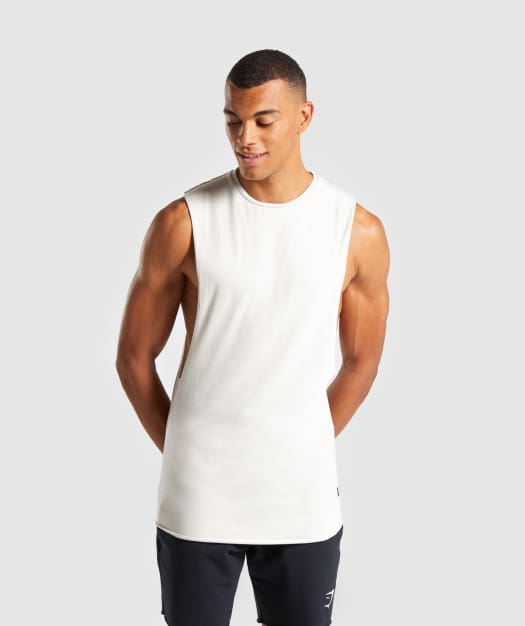 Gymshark Eaze Sleeveless T-Shirt - Washed Beige