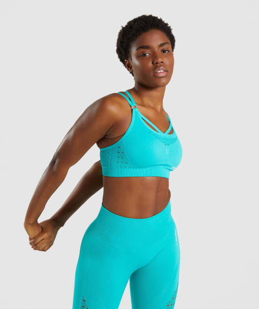 Gymshark Energy+ Seamless Sports Bra - Tropical Blue