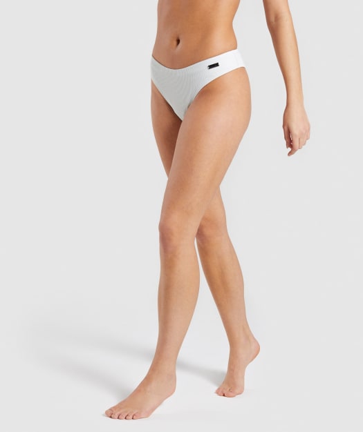 Gymshark Essence Bikini Low Rise Bottoms - Light Grey
