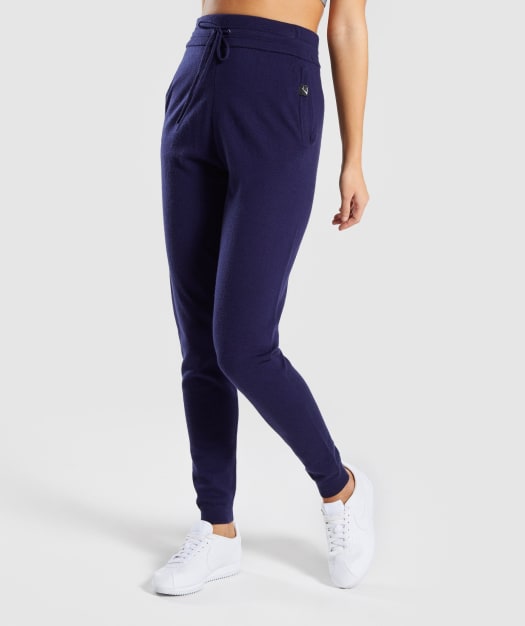 Gymshark Isla Knit Jogger - Evening Navy Blue