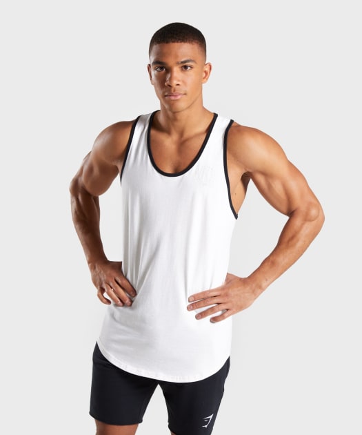 Gymshark Legacy Luxe Tank - Chalk White