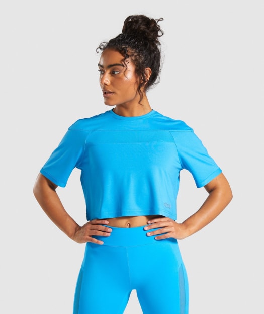 Gymshark Move Crop Top - Blue