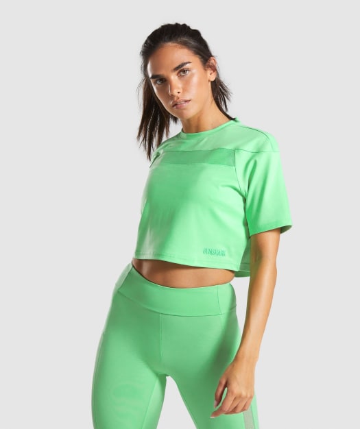 Gymshark Move Crop Top - Light Green