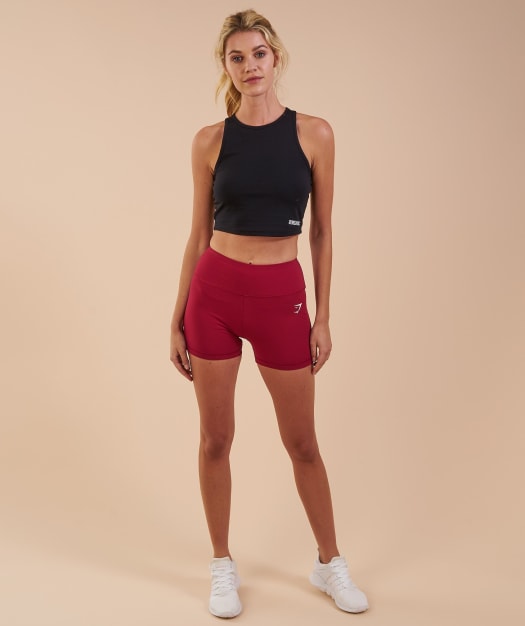 Gymshark Dreamy High Waisted Shorts - Beet