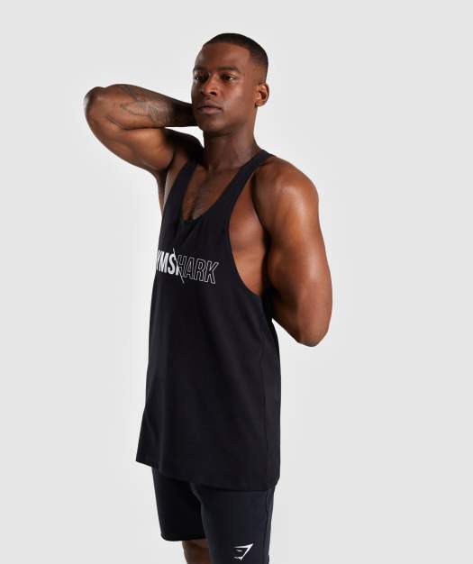 Gymshark Distort Stringer - Black