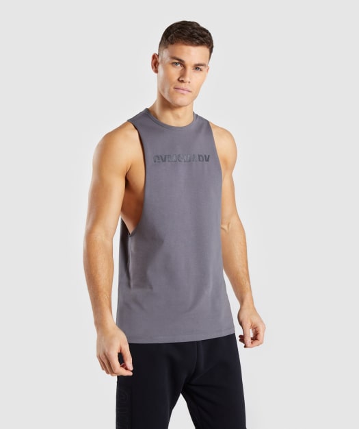 Gymshark Divide Tank - Smokey Grey