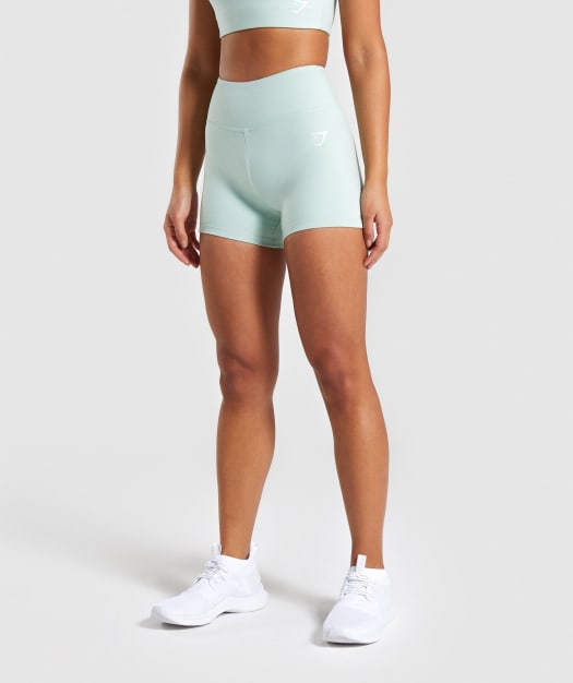 Gymshark Dreamy High Waisted Shorts - Light Green