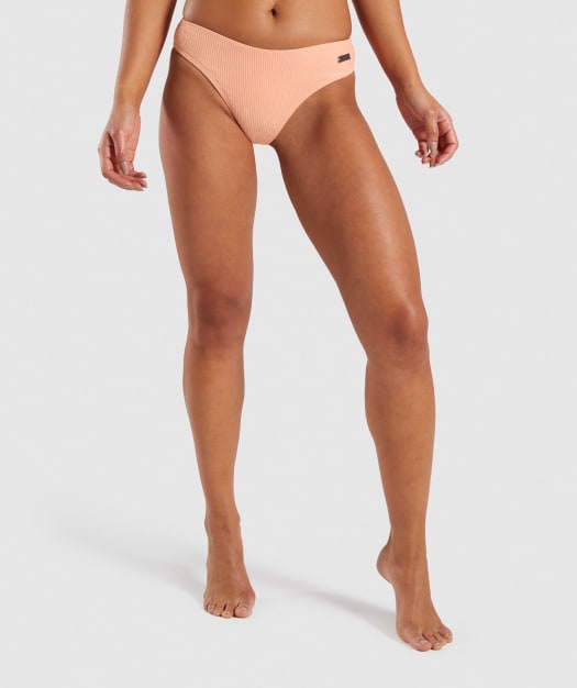 Gymshark Essence Bikini Low Rise Bottoms - Peach