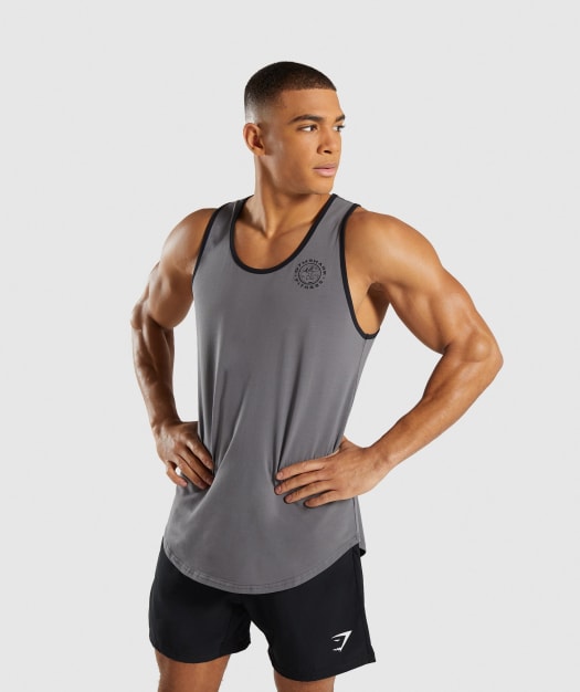 Gymshark Legacy Luxe Tank - Smokey Grey