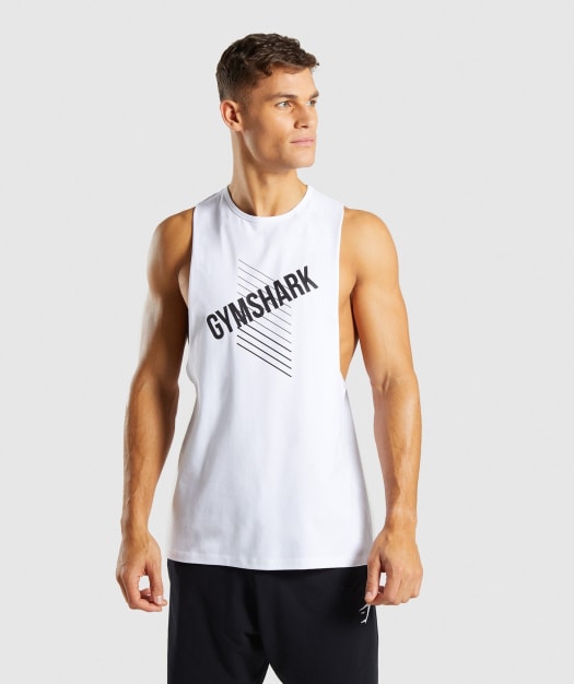Gymshark Score Tank - White