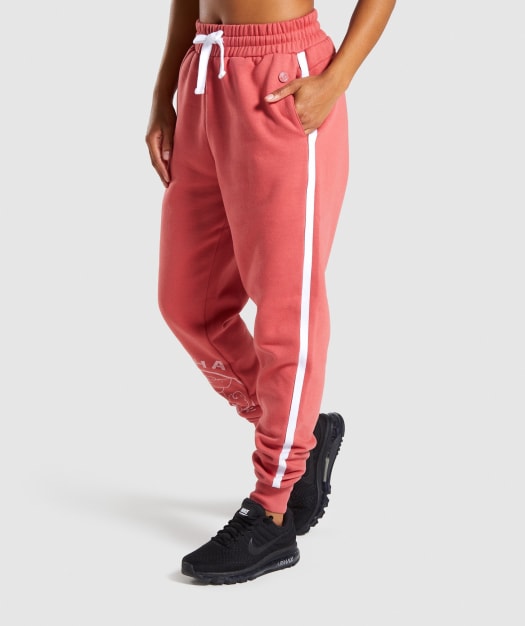 Gymshark Legacy Fitness Joggers - Brick Red