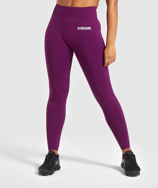 Gymshark Lightweight Seamless Tights - Purple