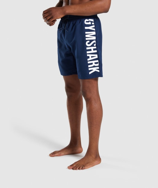 Gymshark Oversized Logo Board Shorts - Blue
