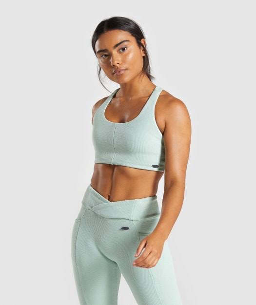 Gymshark Poise Sports Bra - Light Green
