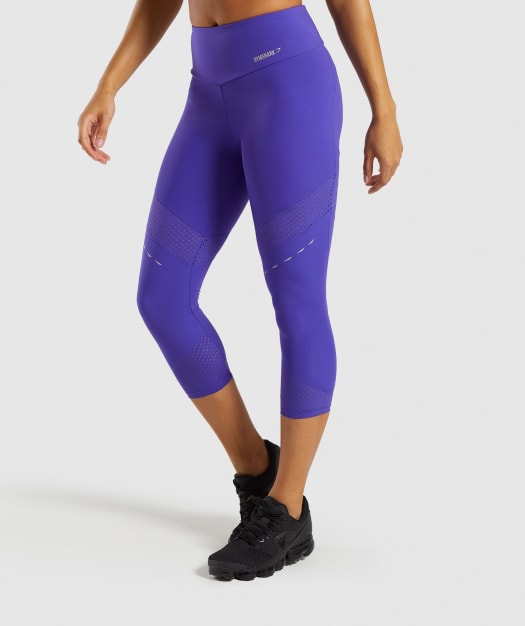 Gymshark Pro Perform Crop Leggings - Indigo