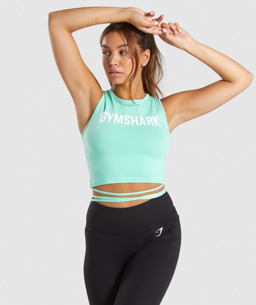 Gymshark Ribbon Crop Top - Mint