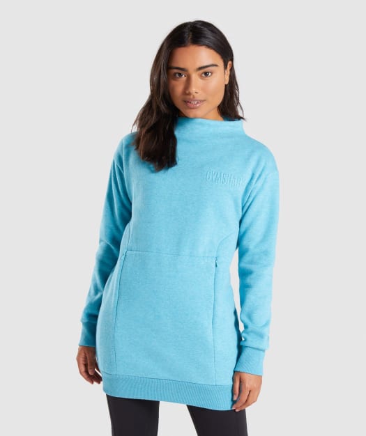 Gymshark So Soft Sweater - Dusky Teal Marl