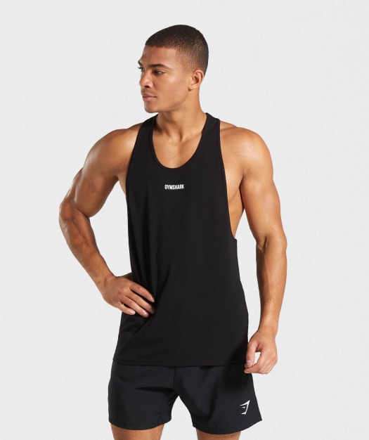 Gymshark TPT Drop Arm Tank - Black