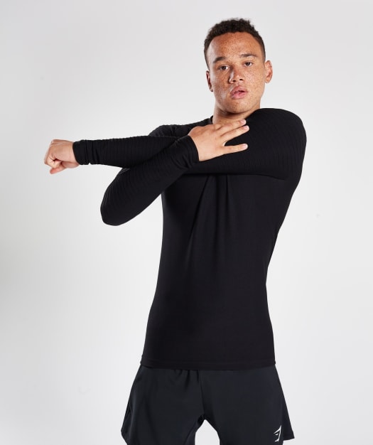 Gymshark Tech Long Sleeve Top - Black