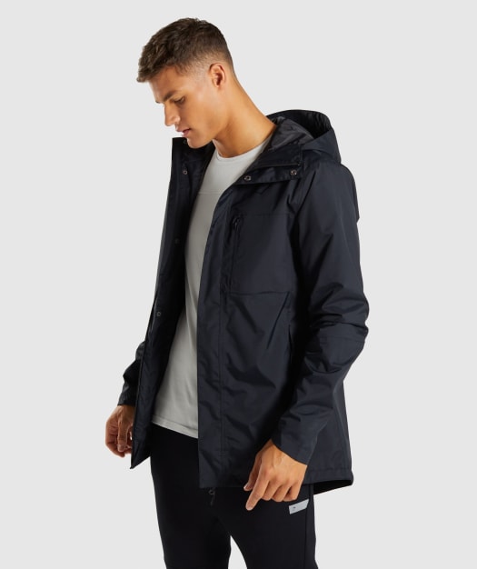 Gymshark Vortex Waterproof Jacket - Black
