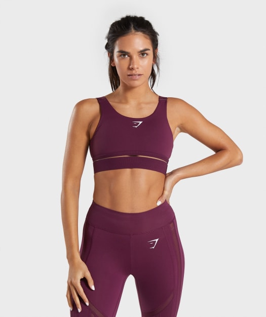 Gymshark Embody Sports Bra - Dark Ruby
