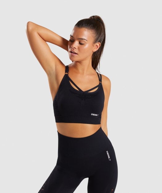 Gymshark Energy+ Seamless Sports Bra - Black