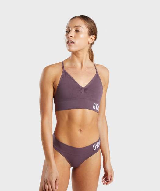Gymshark Seamless Bralette - Purple Wash
