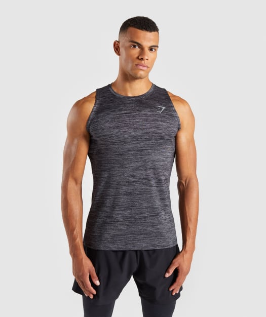 Gymshark Swerve Tank - Black Marl