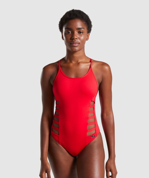 Gymshark Horizon Swimsuit - Red
