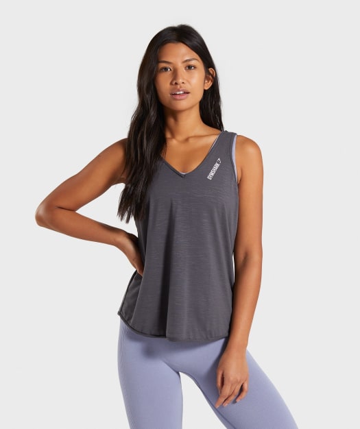 Gymshark Power Down Vest - Charcoal Marl