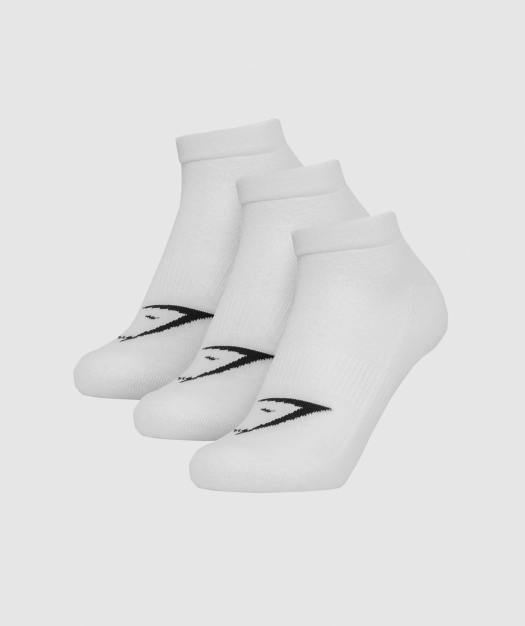 Gymshark Mens Trainer Socks (3pk) - White