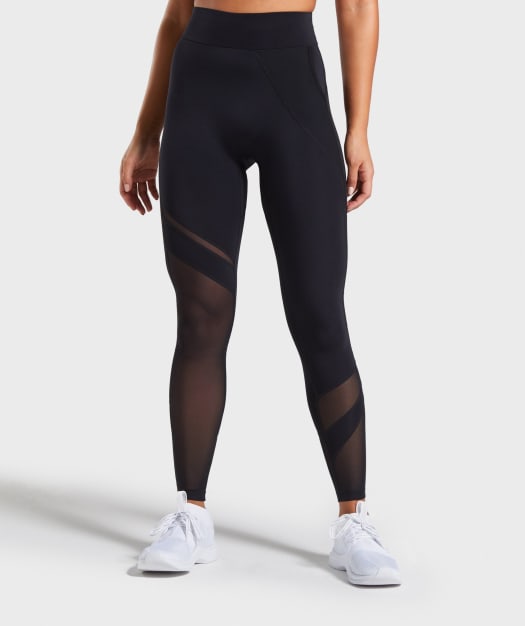 Gymshark Mesh Layer Leggings - Black