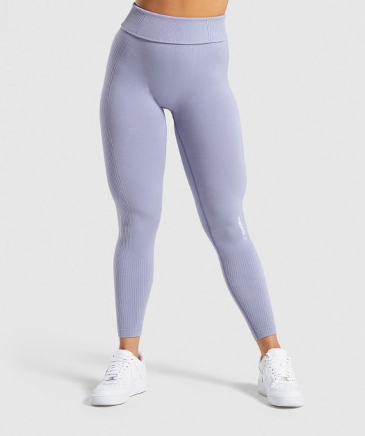 Gymshark Power Down Leggings - Steel Blue