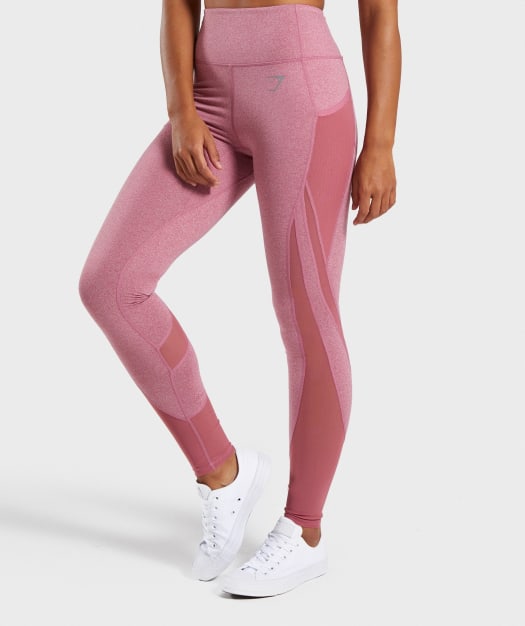 Gymshark Sleek Sculpture Leggings 2.0 - Dusky Pink Marl