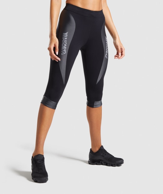 Gymshark Turbo Cropped Leggings - Black