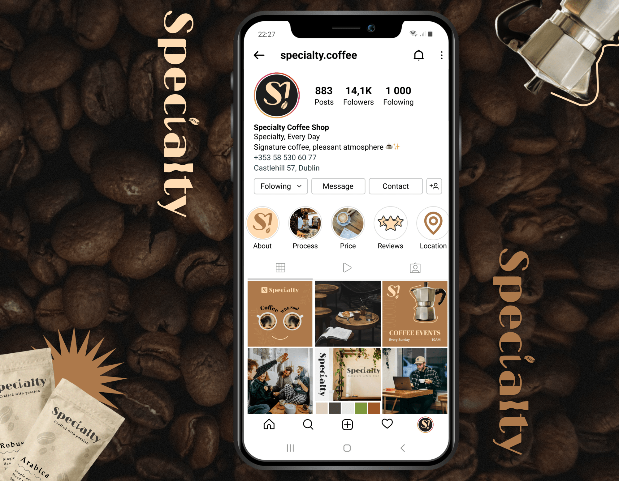 Specialty Coffee Instagram kit cover
