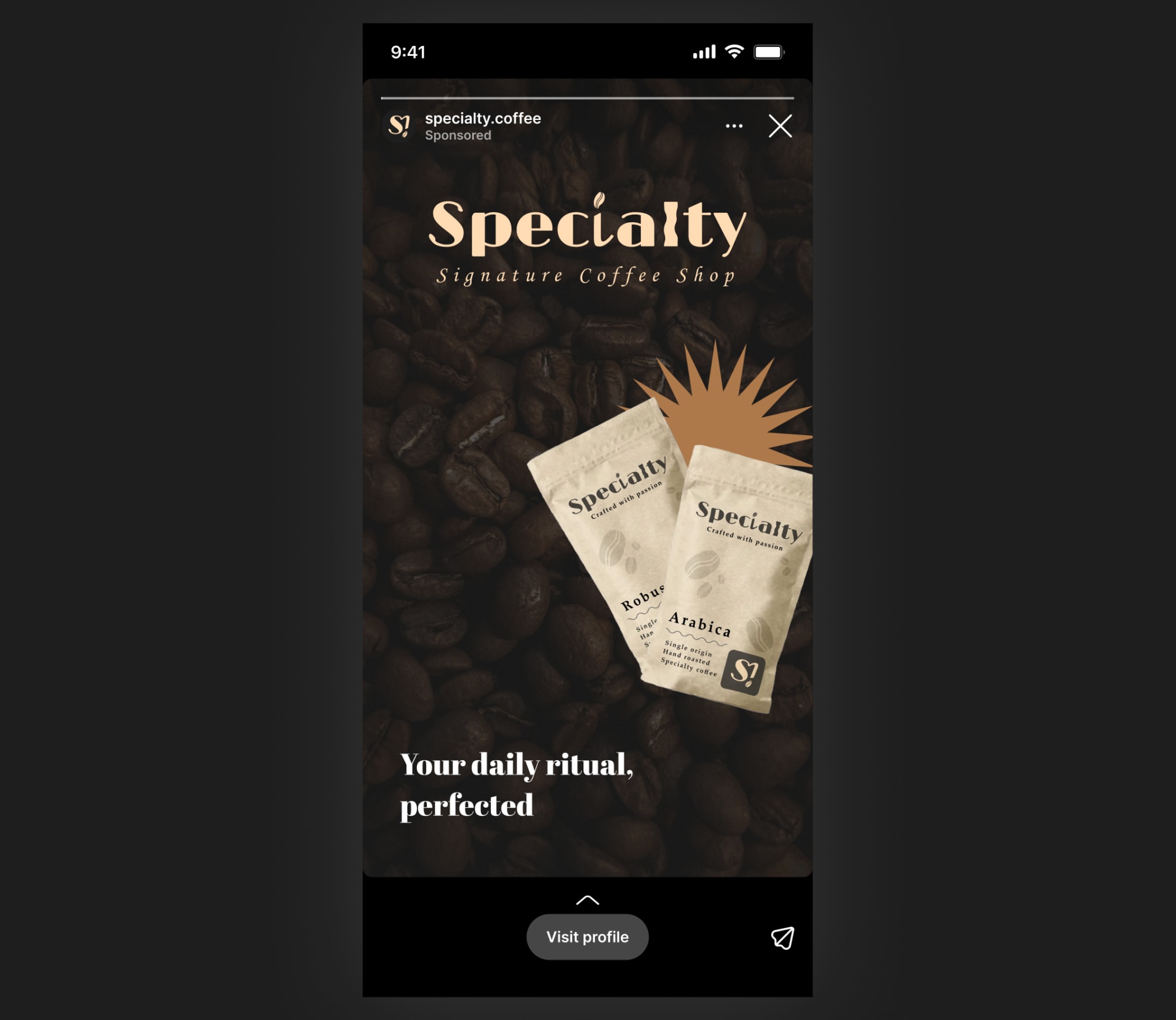 Specialty Coffee Instagram template 3