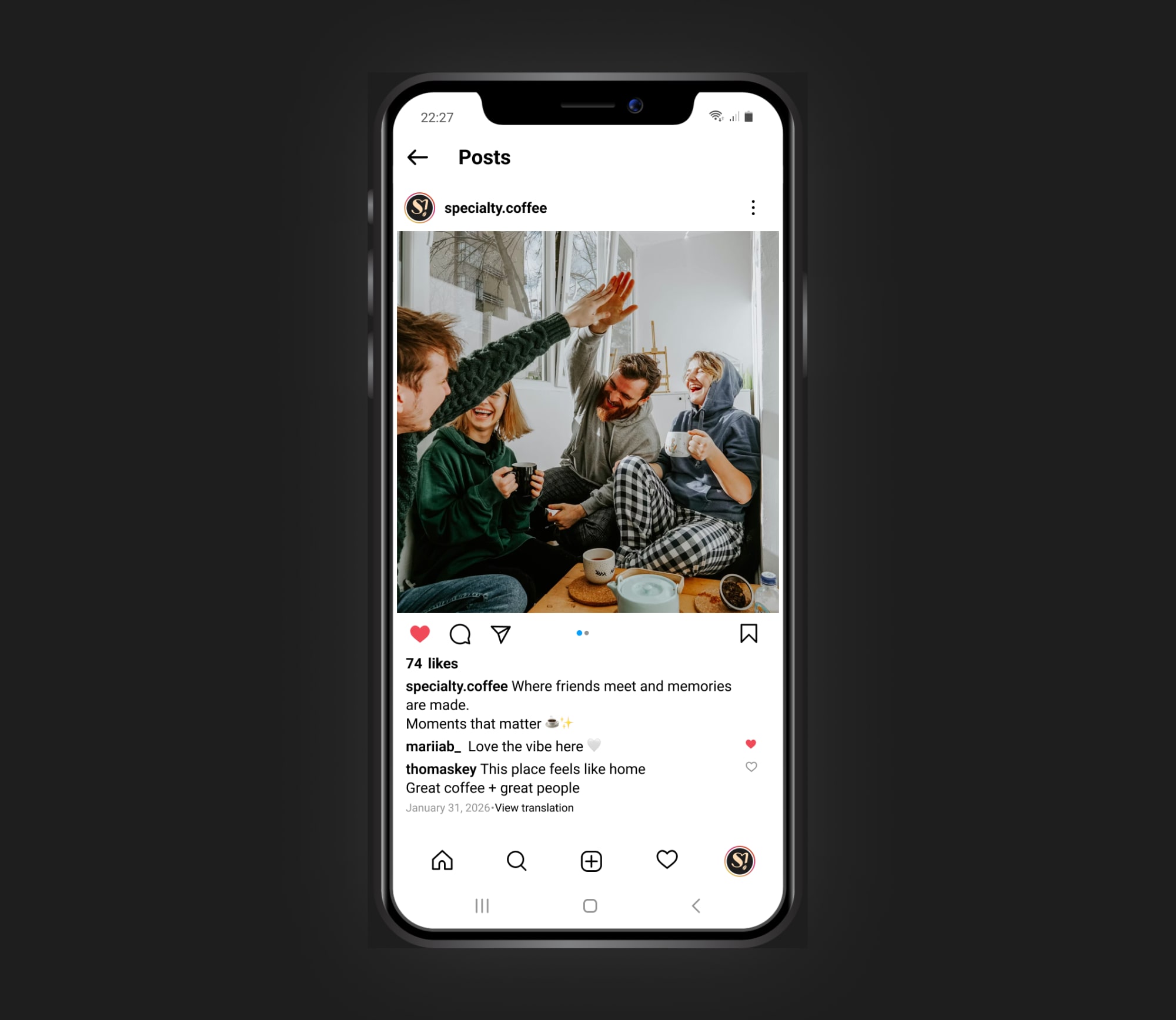Specialty Coffee Instagram template 2