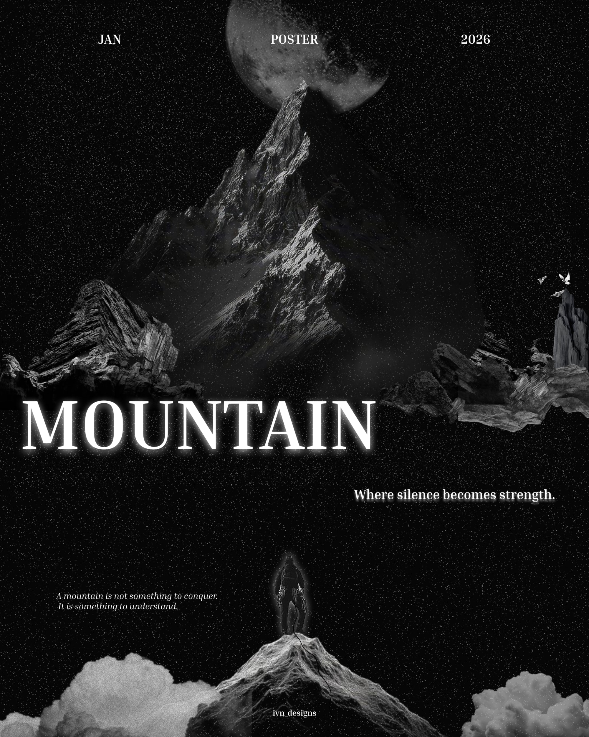 Mountain experimental poster
