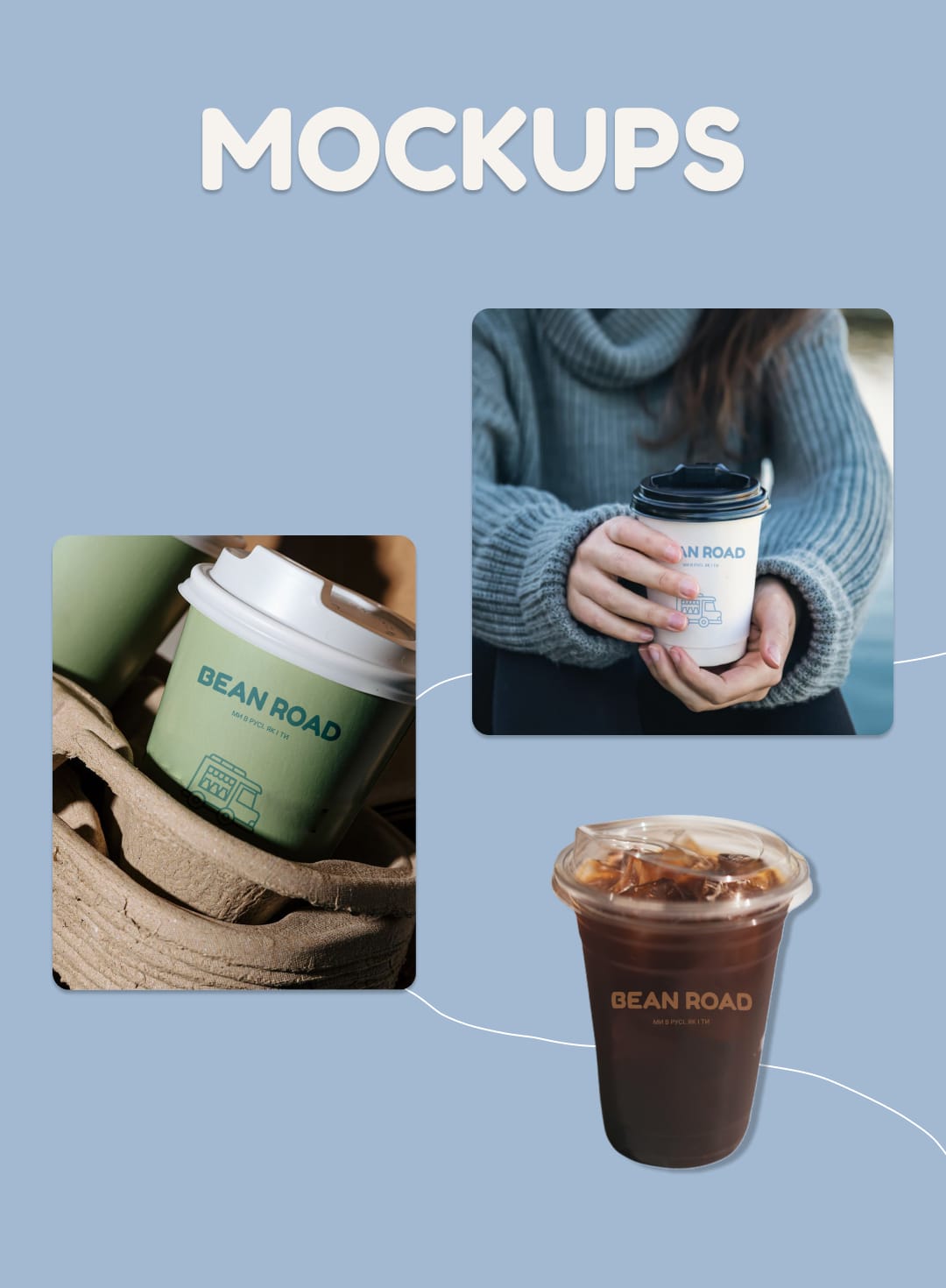 Bean Road Instagram and story mockups