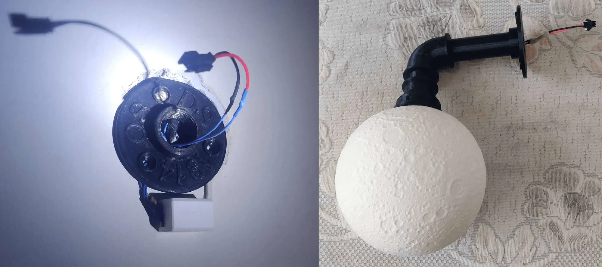 Wall Socket (Left), Complete (Right)
