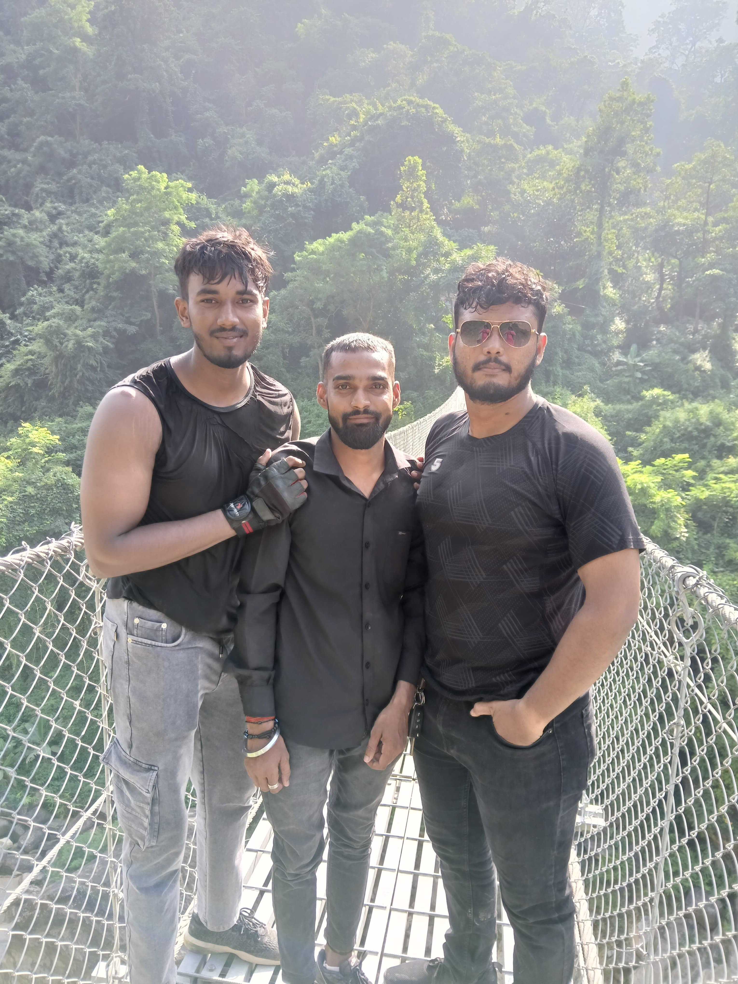 Hanging Bridge & Waterfalls