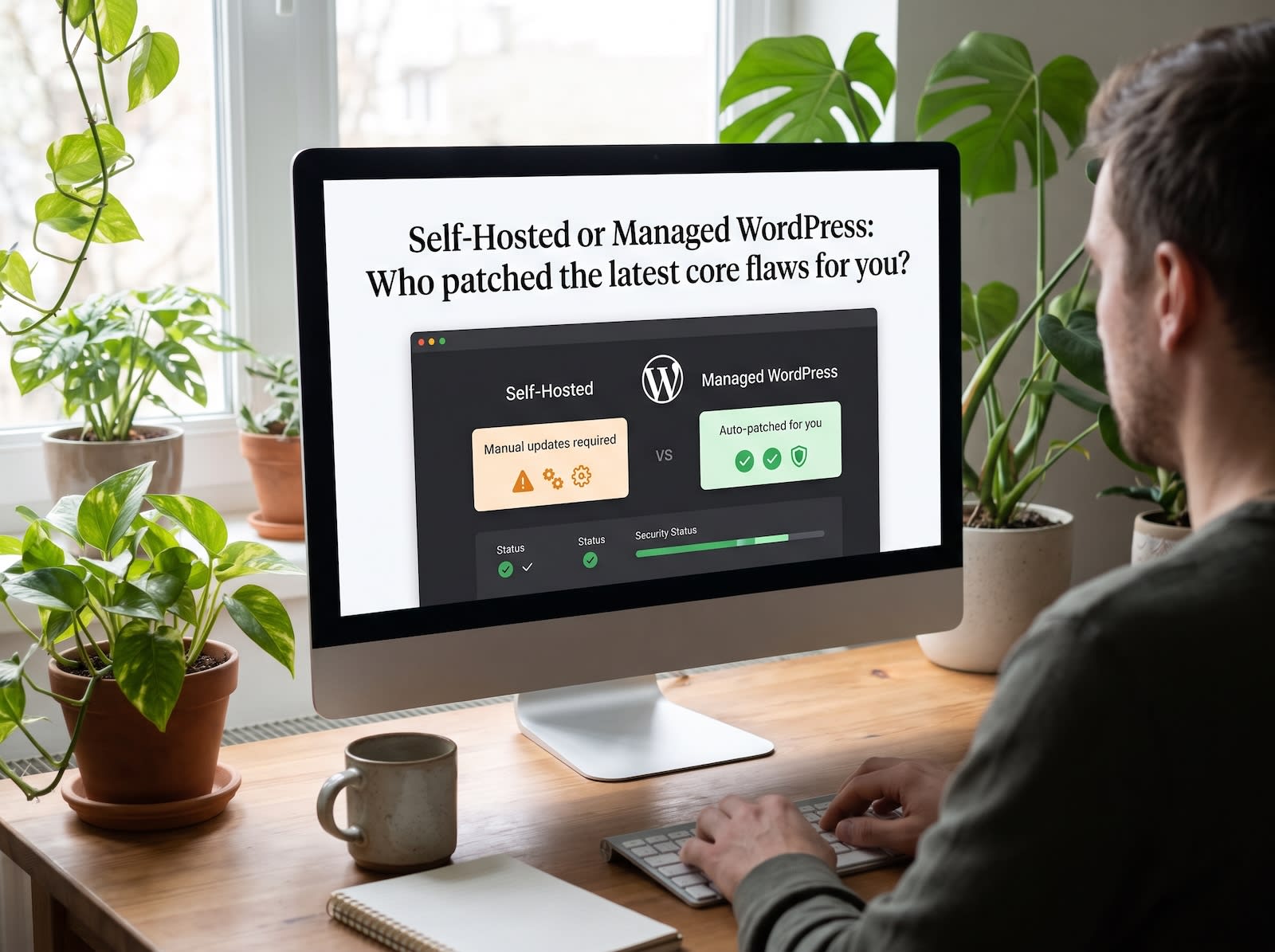 Title card reading "Who patches your WordPress site?"