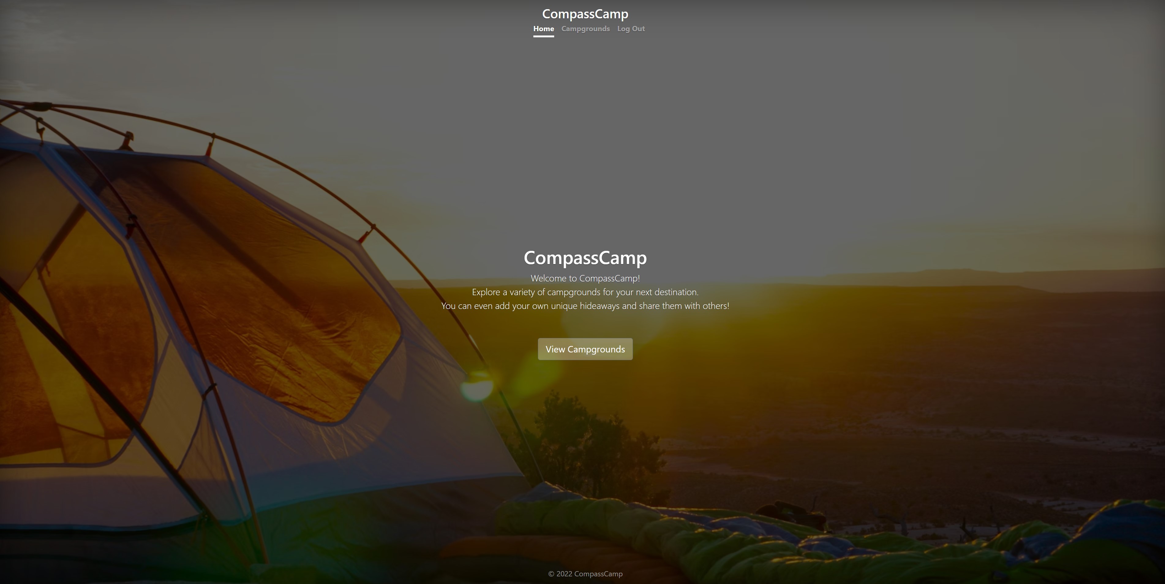 GitHub Campground app for explorers to